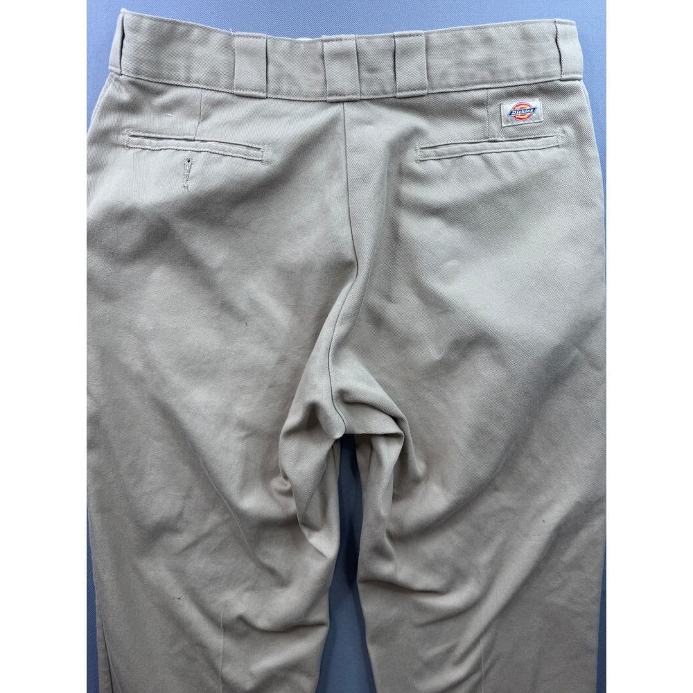 Dickies Khaki Straight Leg Work Pants Men Casual Chino Pants Size 32x32 - Picture 8 of 10